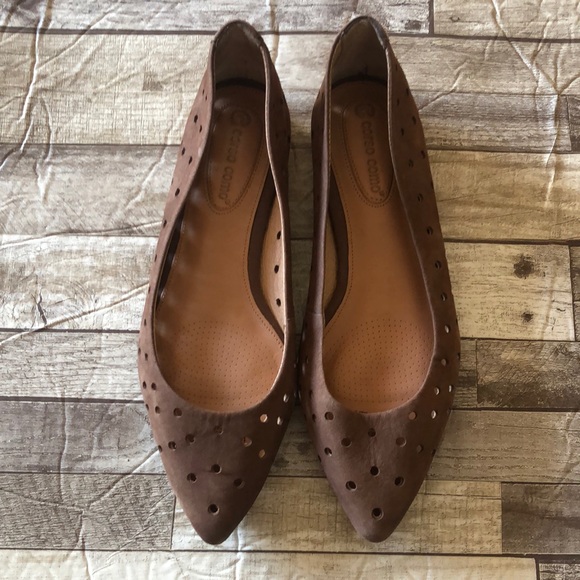 Corso Como Shoes - Corso Como brown leather flats